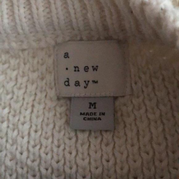 A New Day White and black striped sweater - Picture 2 of 2